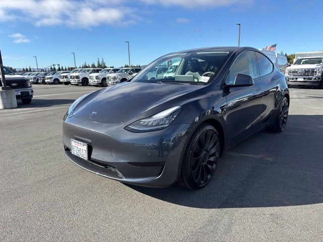 Used 2021 Tesla Model Y Performance with VIN 5YJYGDEF2MF076152 for sale in Morgan Hill, CA