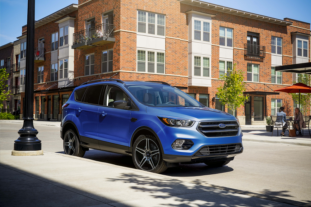 Ford Escape parked in town