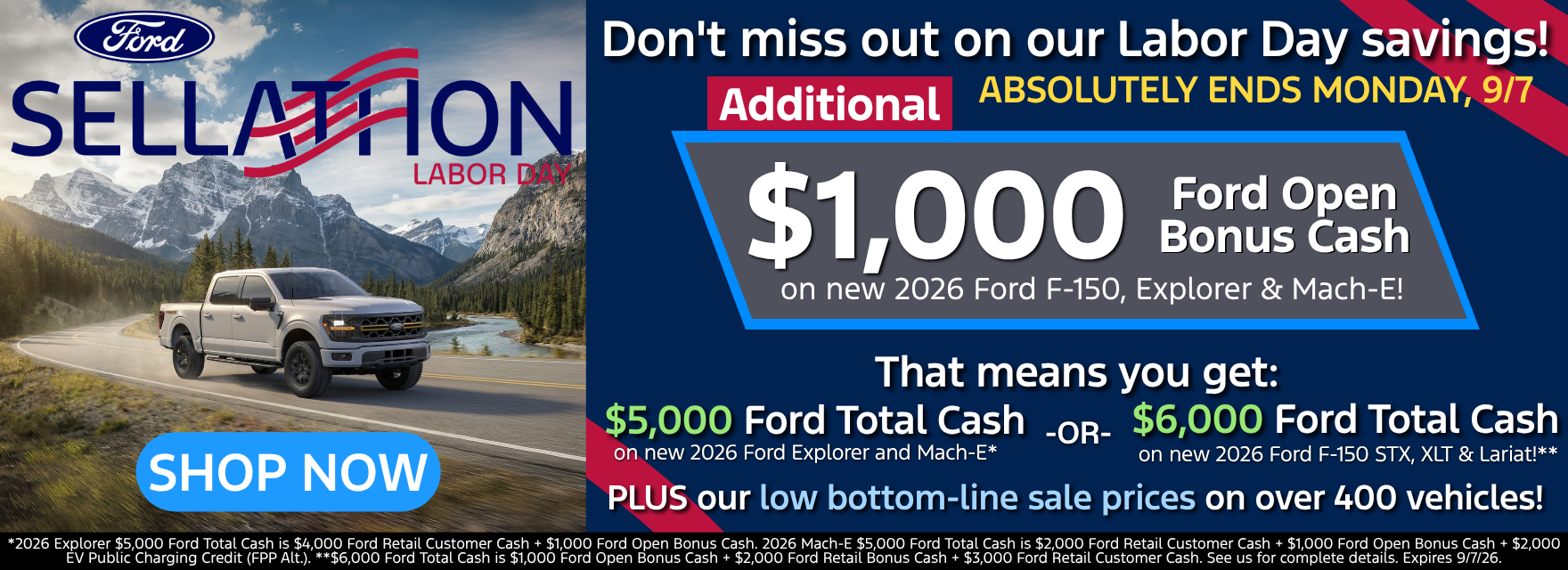 New Vehicle Specials!