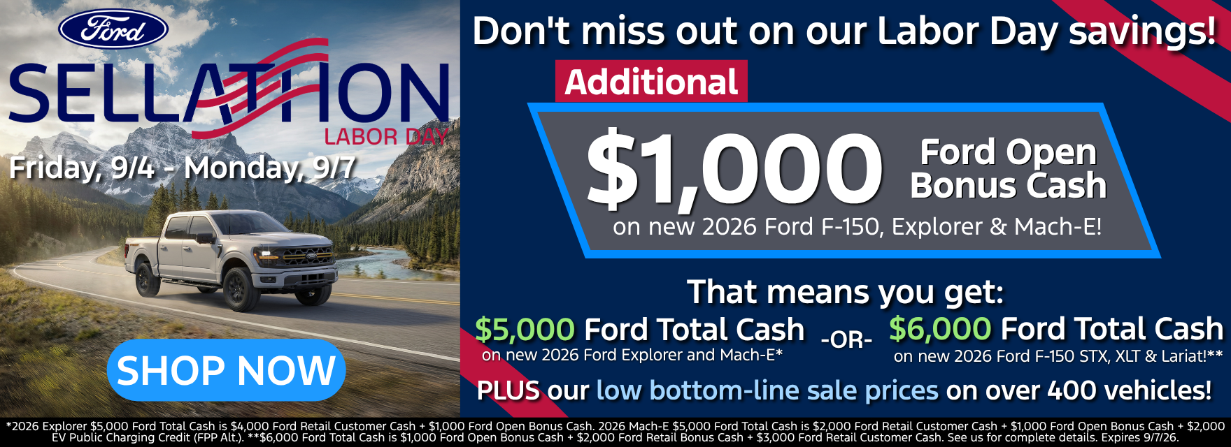 New Vehicle Specials!