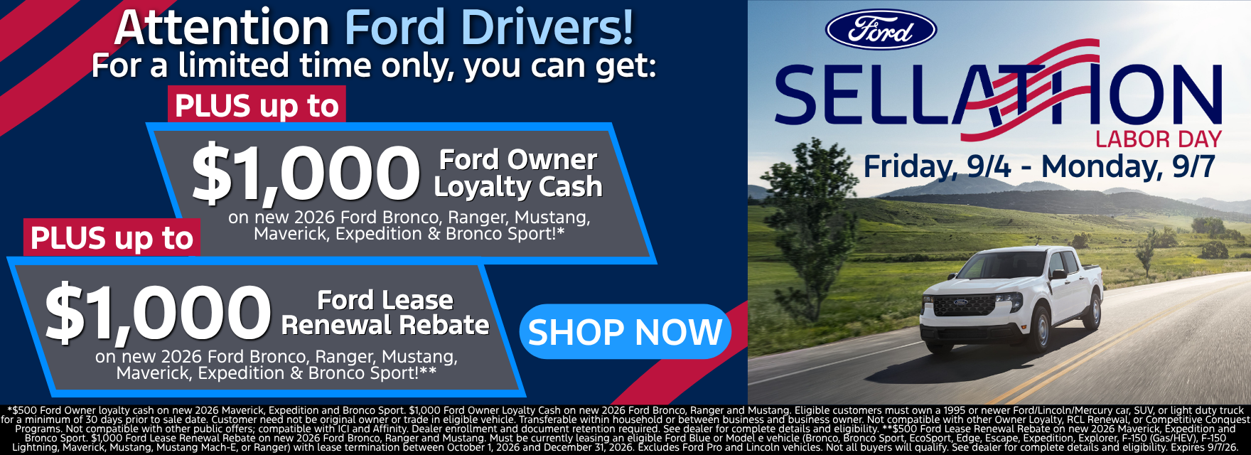 New Vehicle Specials!