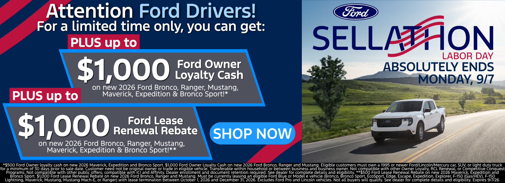 New Vehicle Specials!