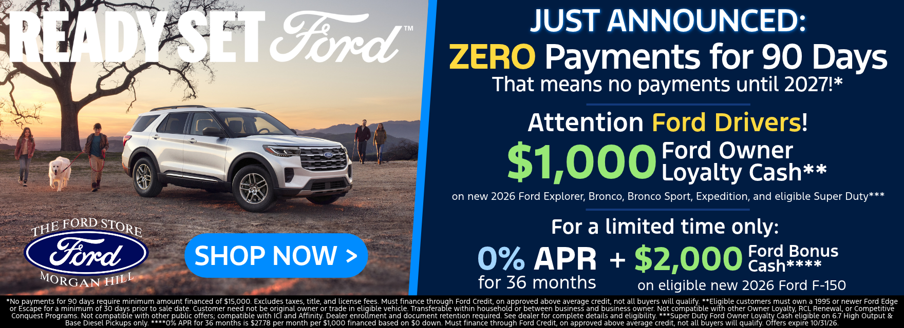 New Vehicle Specials