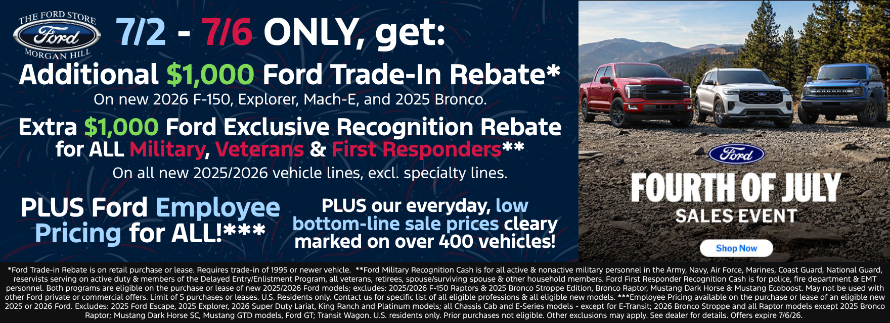 New Vehicle Specials