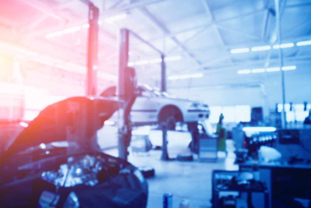 Interior of service center