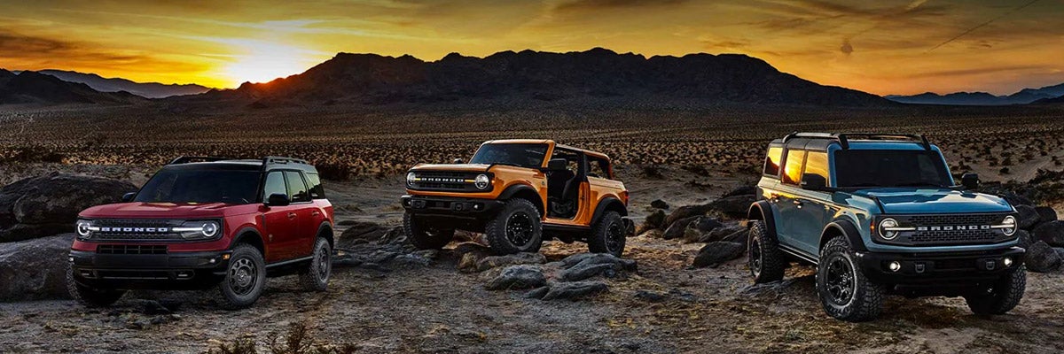 Ford Bronco Lineup