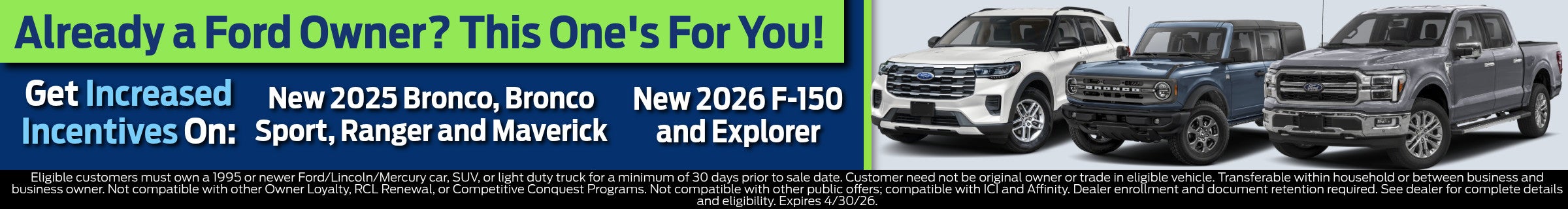 Incease Incentive Banner Desktop