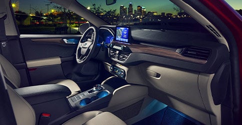 dashboard of 2021 Ford Escape