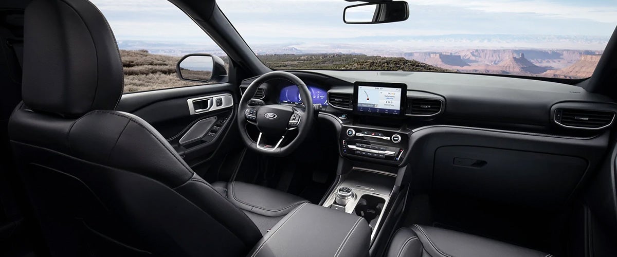 2021 Ford Explorer interior dashboard view