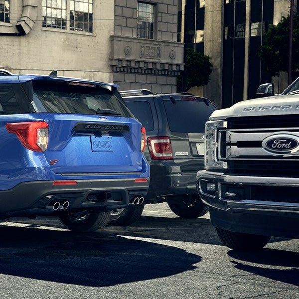 multiple ford vehicles